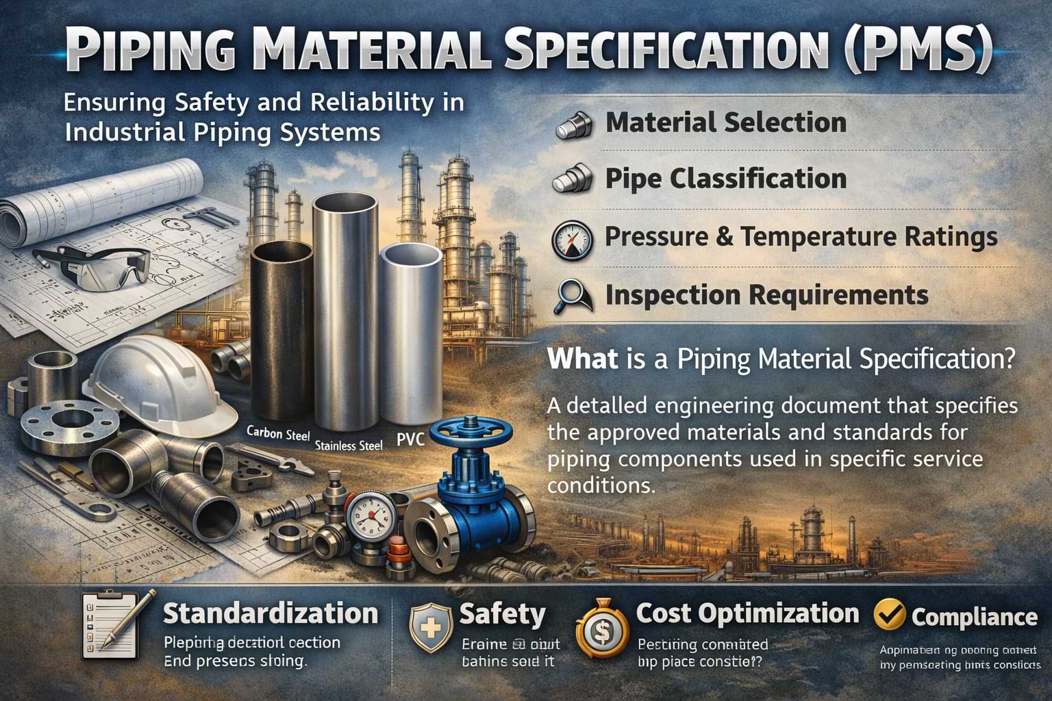 Piping Material Specification (PMS)